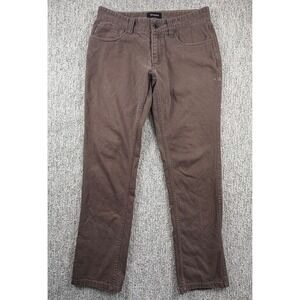Brixton Grain Pant Men 32/32(30.5) Brown Slim Fit Stretch Cotton Twill Trousers